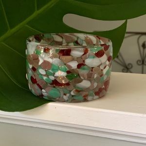 Hand blown glass bowl